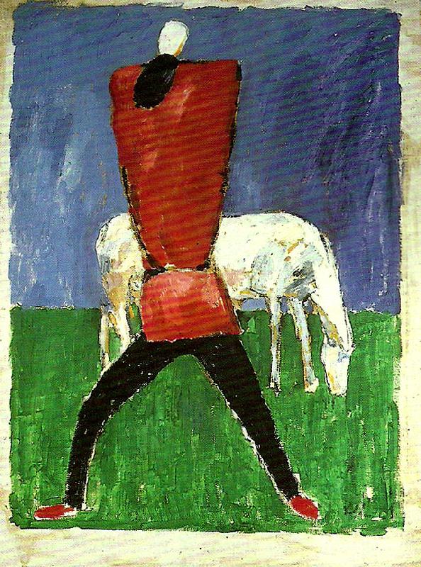  peasant and horse